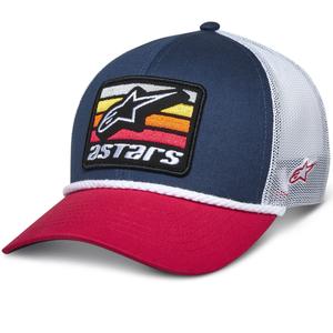 Alpinestars Selica Trucker-kasket blå-rød-hvid