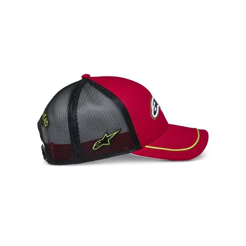 Alpinestars Exceed Trucker-kasket rød og sort