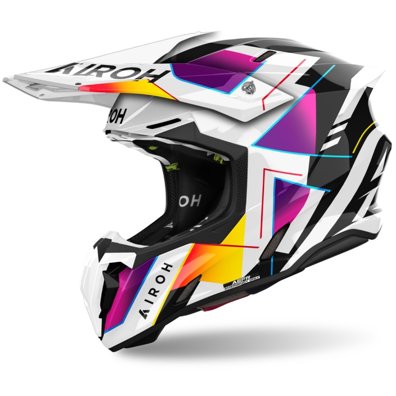 Motocrosshjelm Airoh Twist 3 Rainbow 2024 glossy - kvalitet II