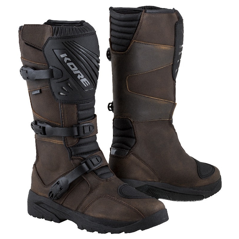 Motorcykelstøvler Kore Adventure Long 3.0 brown - Grad II