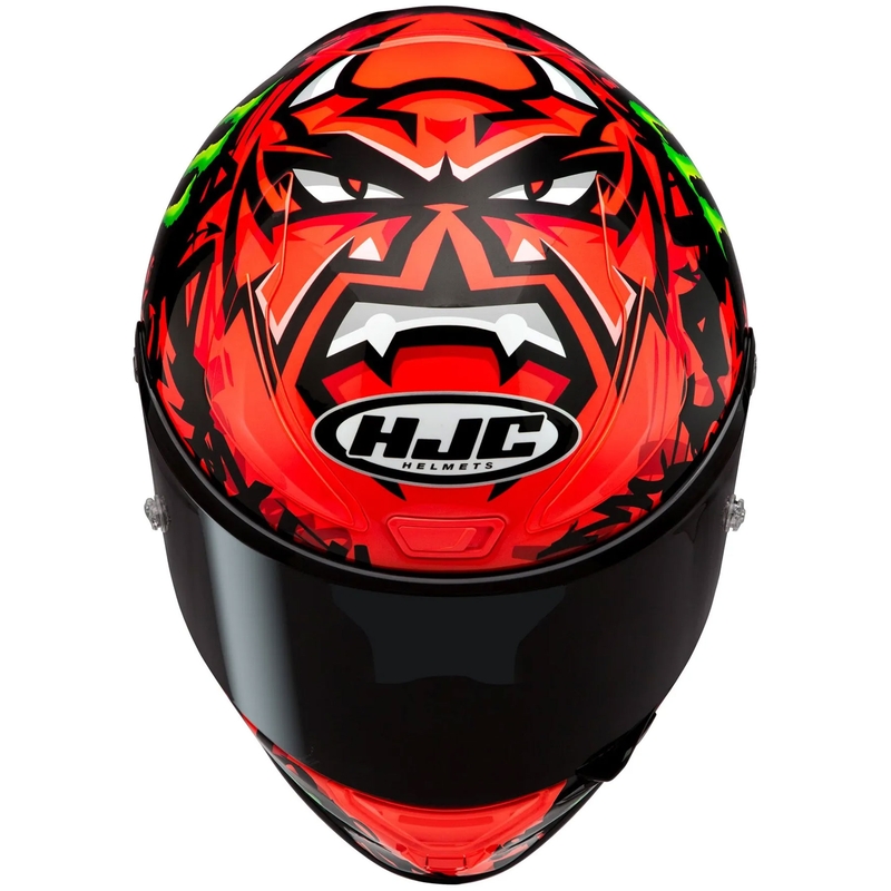 Integreret motorcykelhjelm HJC RPHA 1 Quartararo Replica II MC1 rød-sort-hvid-grøn