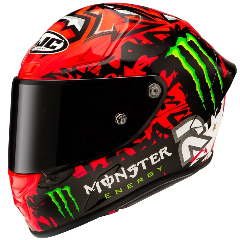 Integreret motorcykelhjelm HJC RPHA 1 Quartararo Replica II MC1 rød-sort-hvid-grøn