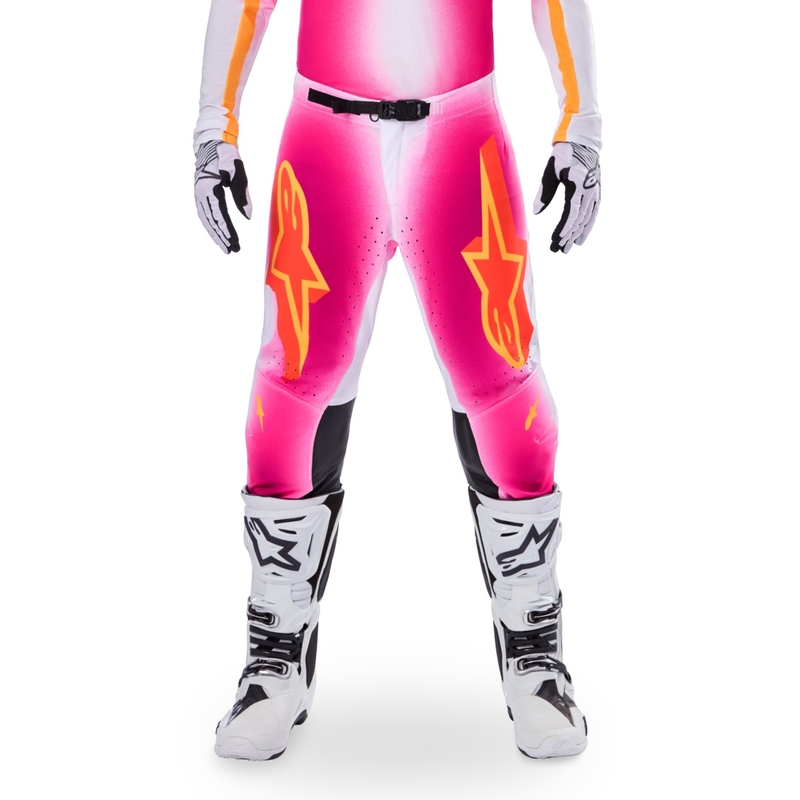 Alpinestars Supertech limited edition MIG fluo pink-hvid-orange motocrossbukser