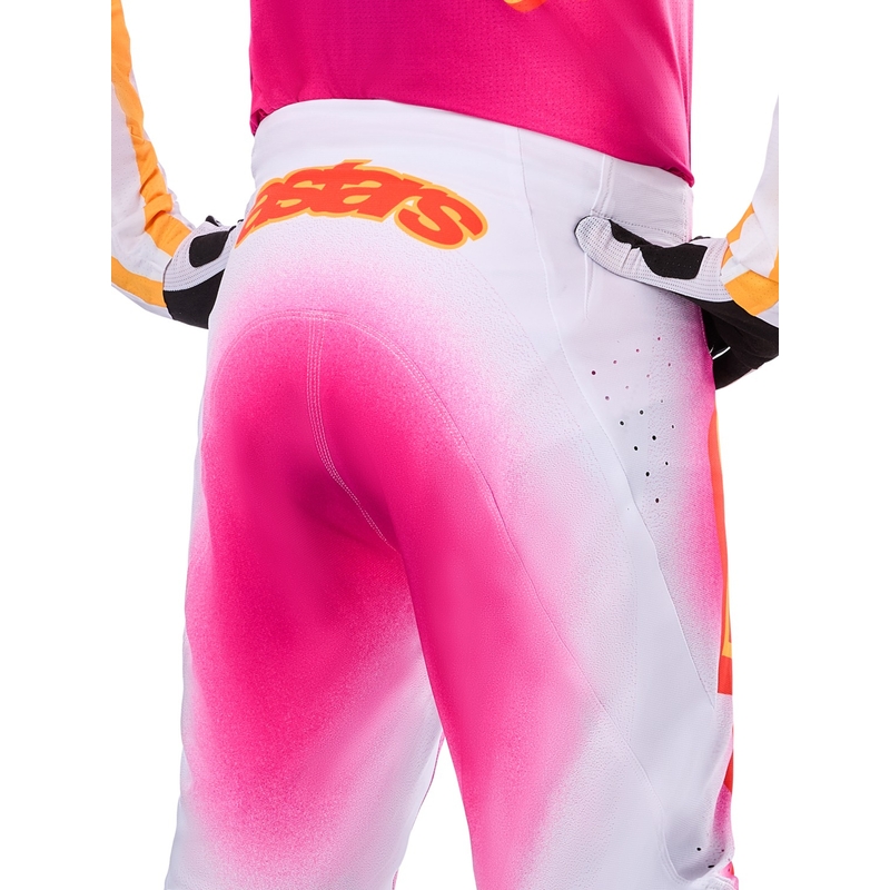 Alpinestars Supertech limited edition MIG fluo pink-hvid-orange motocrossbukser