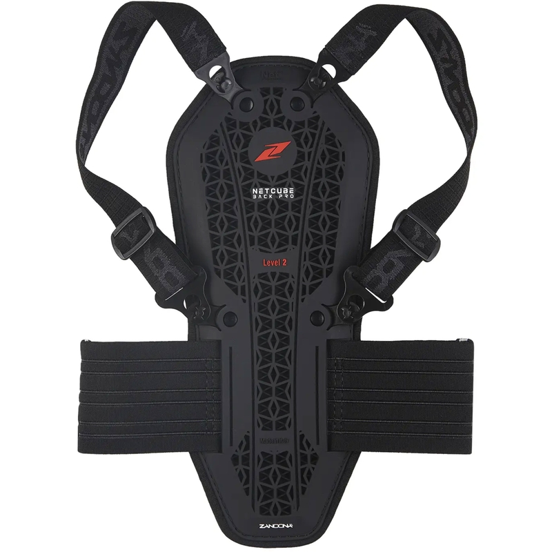 Rygskjold til børn Zandona Netcube Back PRO X8 sort 136 - 150 cm