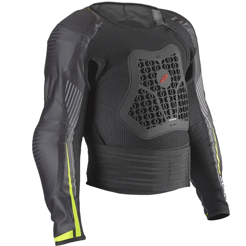 Kropsbeskytter til børn Zandona Netcube Jacket X8 sort-fluogul 136 - 150 cm