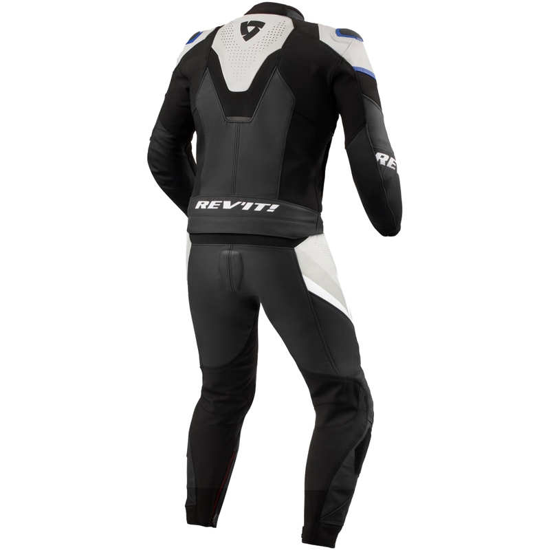 Revit Beta 2 jumpsuit i sort og lysegråt læder