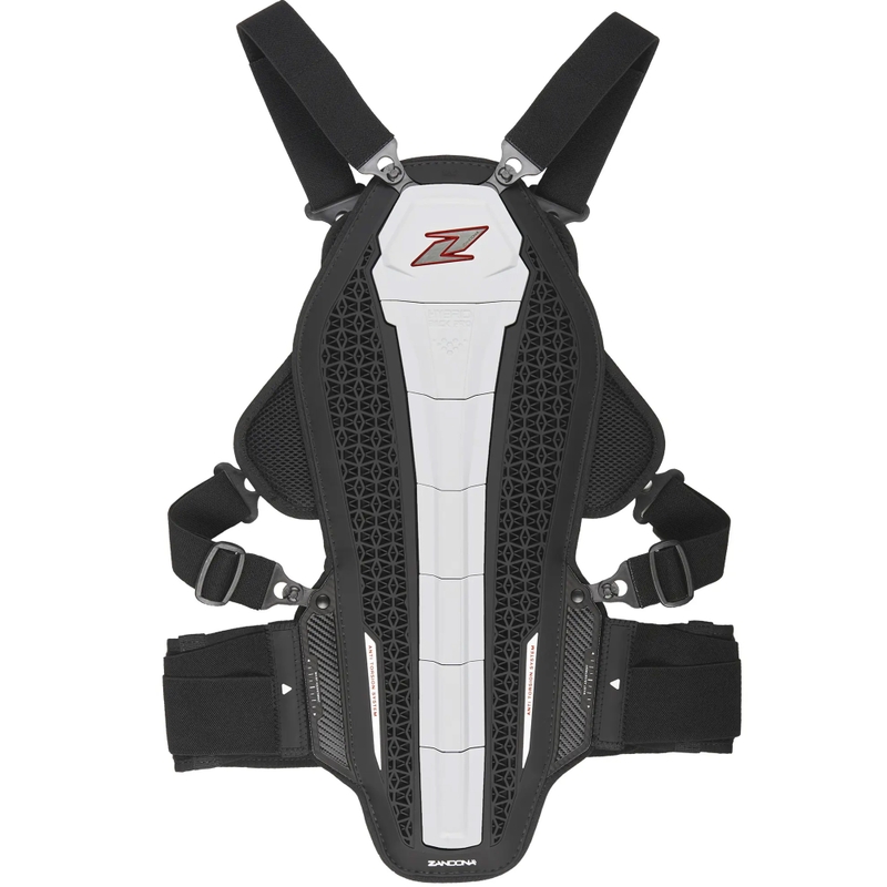 Ryg- og brystbeskytter Zandona Hybrid Armour X8 hvid 178 - 187 cm