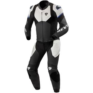 Revit Beta 2 jumpsuit i sort og lysegråt læder