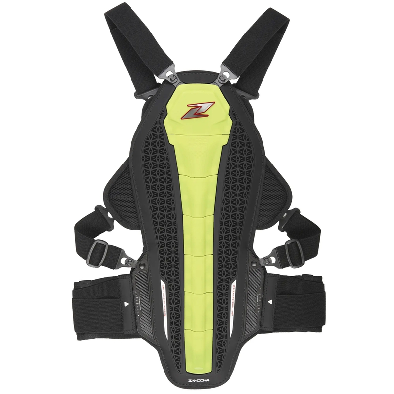 Ryg- og brystbeskytter Zandona Hybrid Armour X7 fluogul 168 - 177 cm