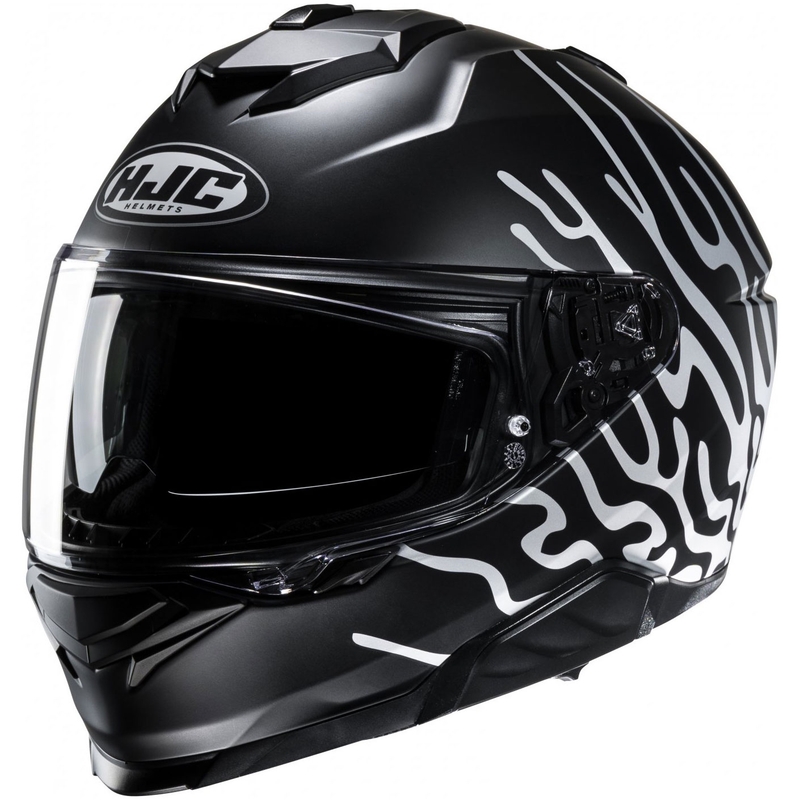 Integreret motorcykelhjelm HJC i71 Celos MC5SF sort og hvid