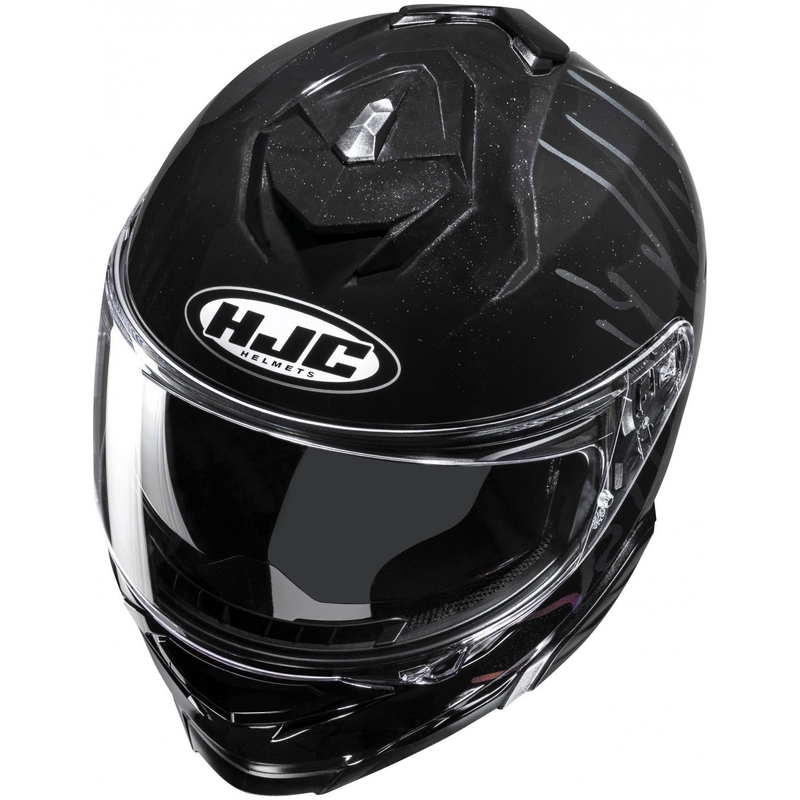 HJC i71 Celos MC5 integreret motorcykelhjelm sort-lilla-sølv