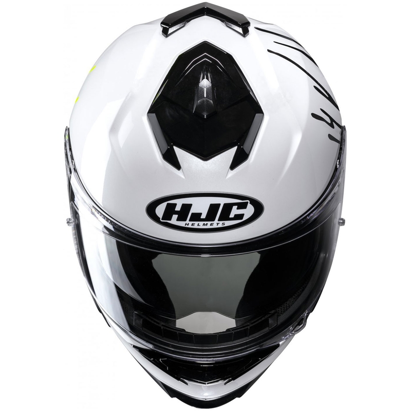 Integreret motorcykelhjelm HJC i71 Celos MC3H hvid-sort-gul