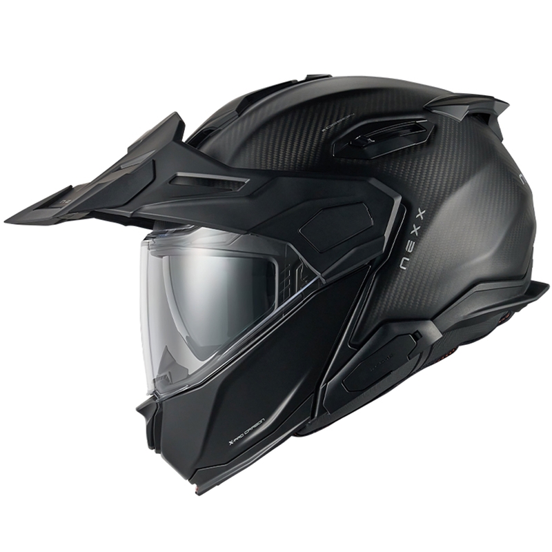 Flip-up motorcykelhjelm Nexx X.Lifecountry Zero PRO mat sort udsalg
