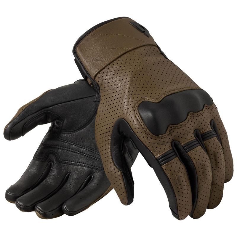 Revit New Heights motorcykelhandsker brun-sort