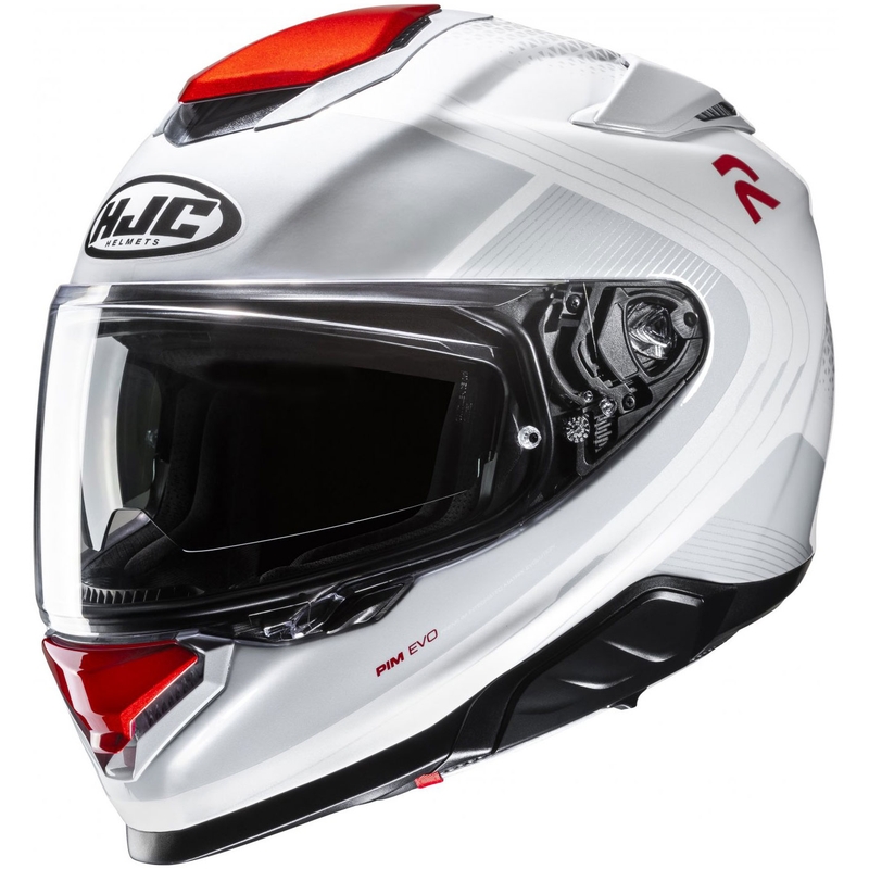 Integreret motorcykelhjelm HJC RPHA 71 Frepe MC1 hvid-rød-grå