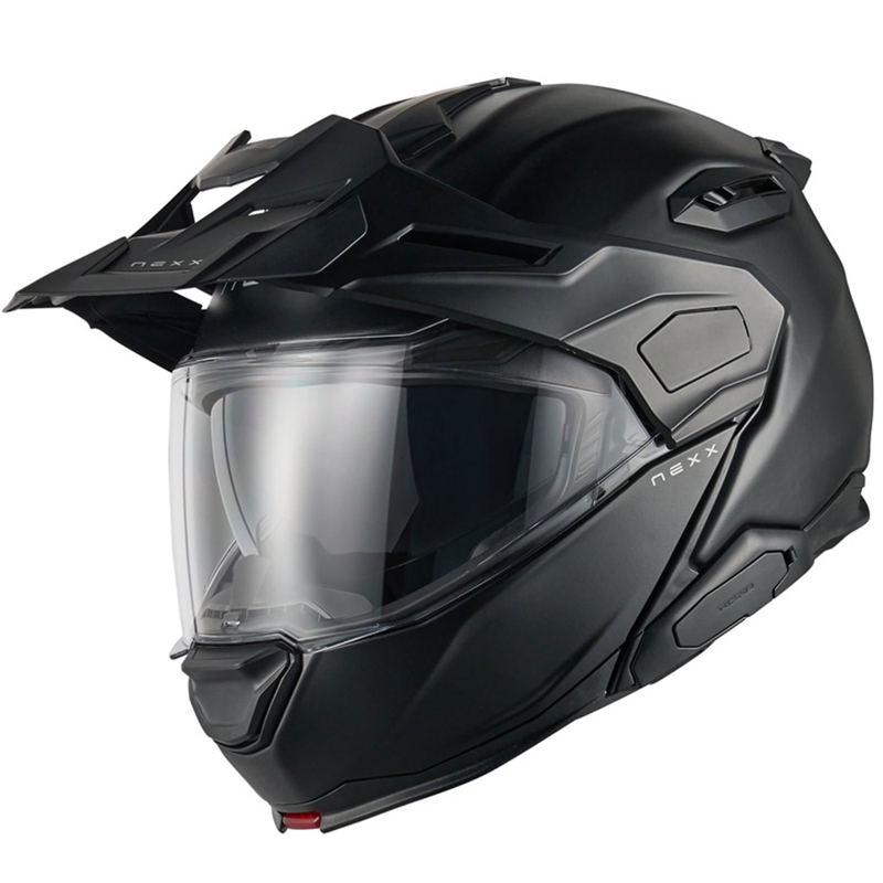 Flip-up motorcykelhjelm Nexx X.Lifecountry Plain mat sort udsalg