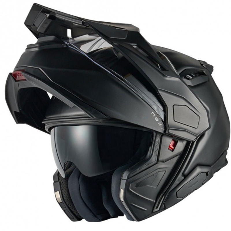 Flip-up motorcykelhjelm Nexx X.Lifecountry Plain mat sort udsalg