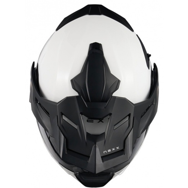Nexx X.Lifecountry Plain hvid flip-up motorcykelhjelm