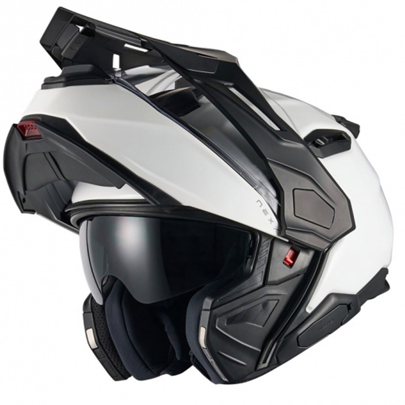 Nexx X.Lifecountry Plain hvid flip-up motorcykelhjelm