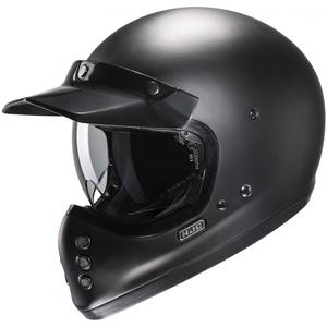 HJC V60 Solid semi-flad full face motorcykelhjelm, sort