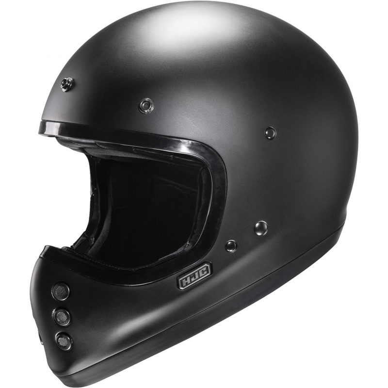 HJC V60 Solid semi-flad full face motorcykelhjelm, sort