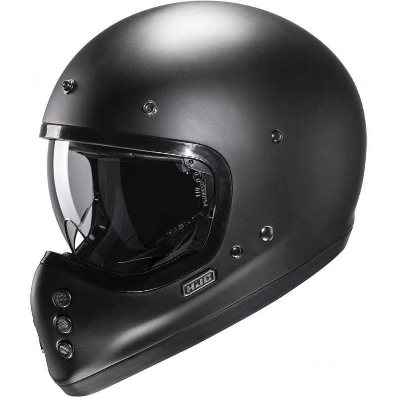 HJC V60 Solid semi-flad full face motorcykelhjelm, sort