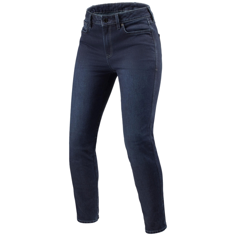 Revit Marzia Skinny Cropped Motorcycle Jeans til kvinder Blå