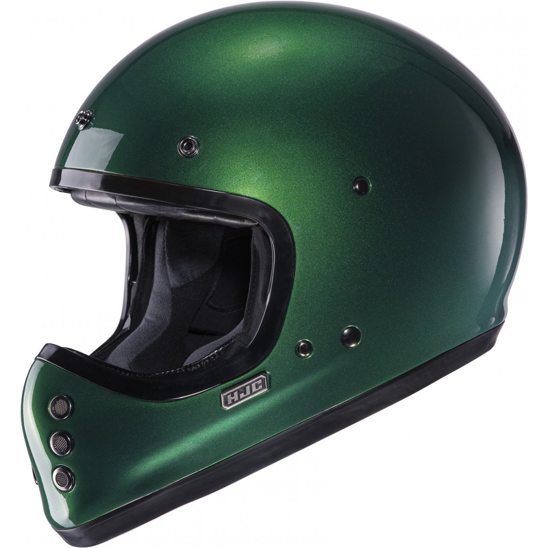 Fullface motorcykelhjelm HJC V60 Solid dybgrøn