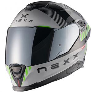 NEXX Y.100R Fade grå-sort integreret motorcykelhjelm