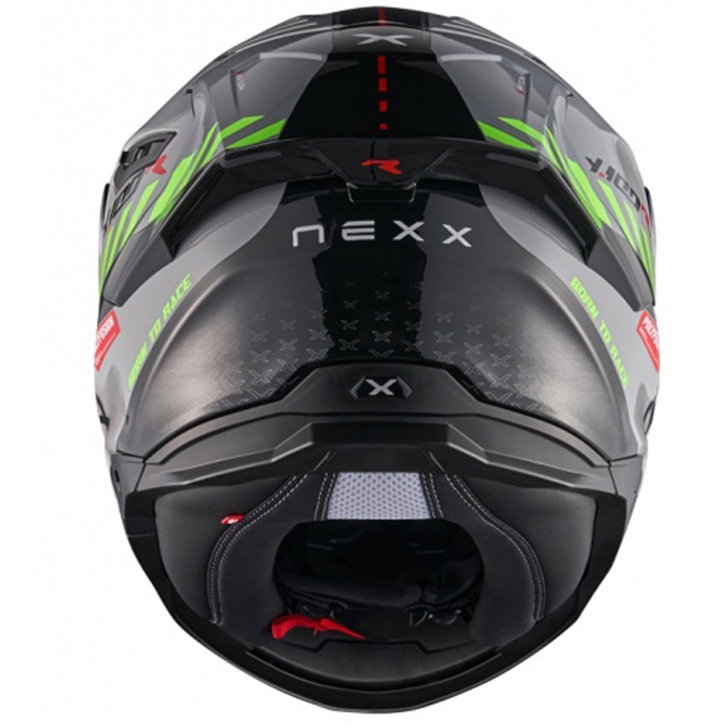 NEXX Y.100R Fade grå-sort integreret motorcykelhjelm udsalg