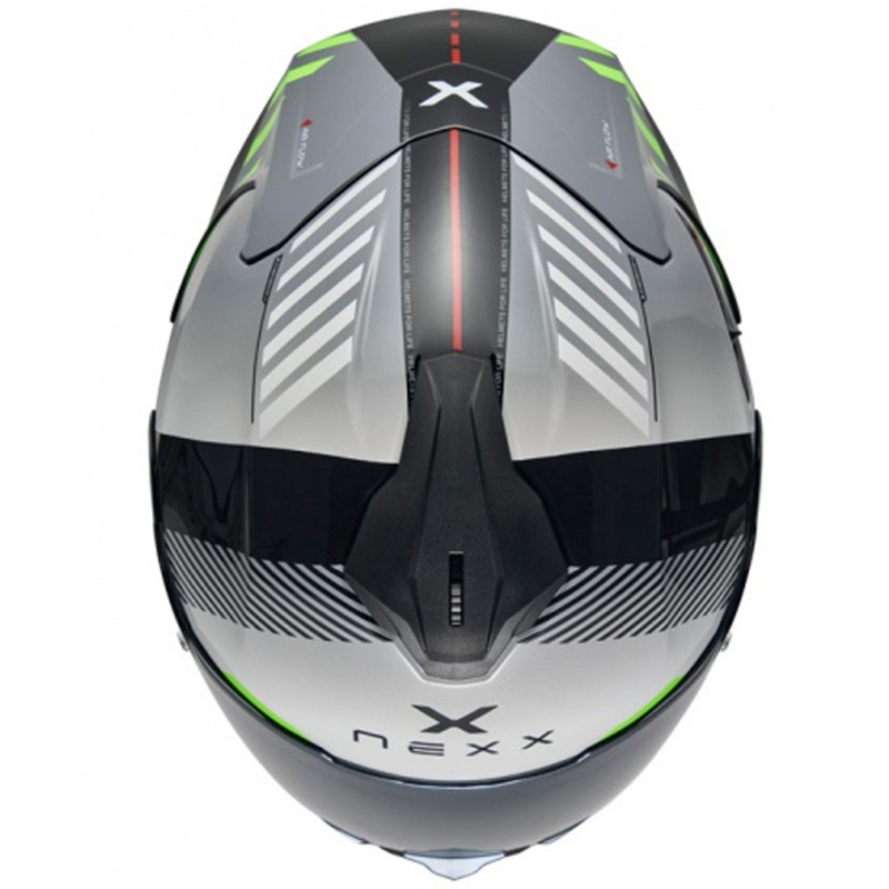NEXX Y.100R Fade grå-sort integreret motorcykelhjelm udsalg