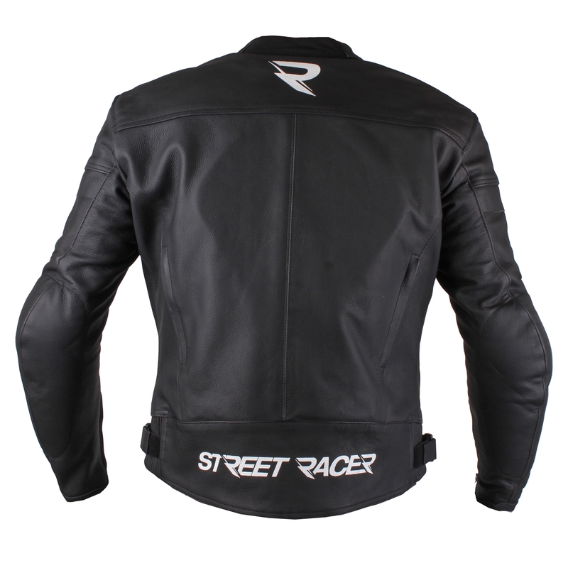 Bunda na motorku Street Racer Caliber černo-bílá výprodej