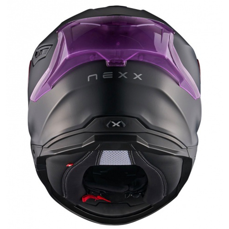Integreret motorcykelhjelm NEXX Y.100R Subsonic mat sort-pink