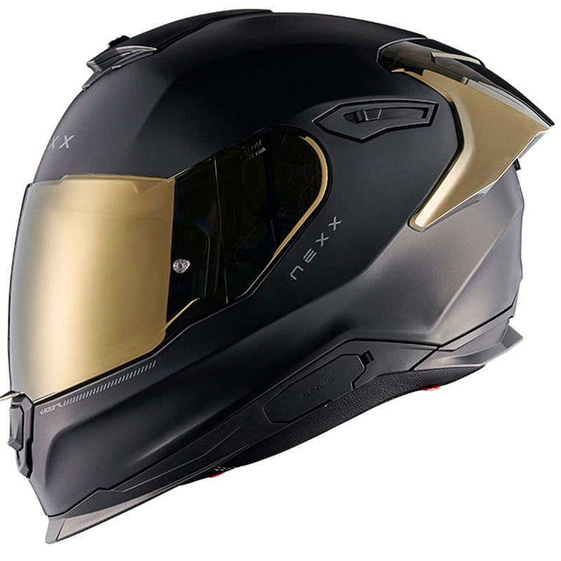 NEXX Y.100R Subsonic integreret motorcykelhjelm mat sort-guld