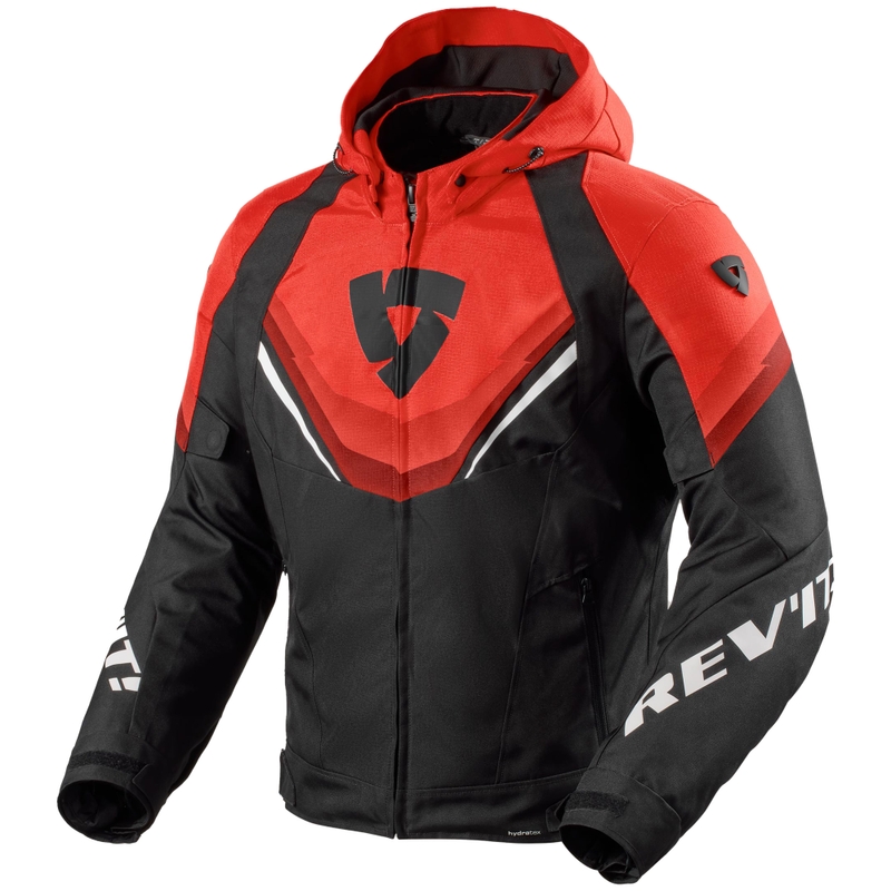 Motorcykeljakke Revit Quantum 3 H2O sort-rød