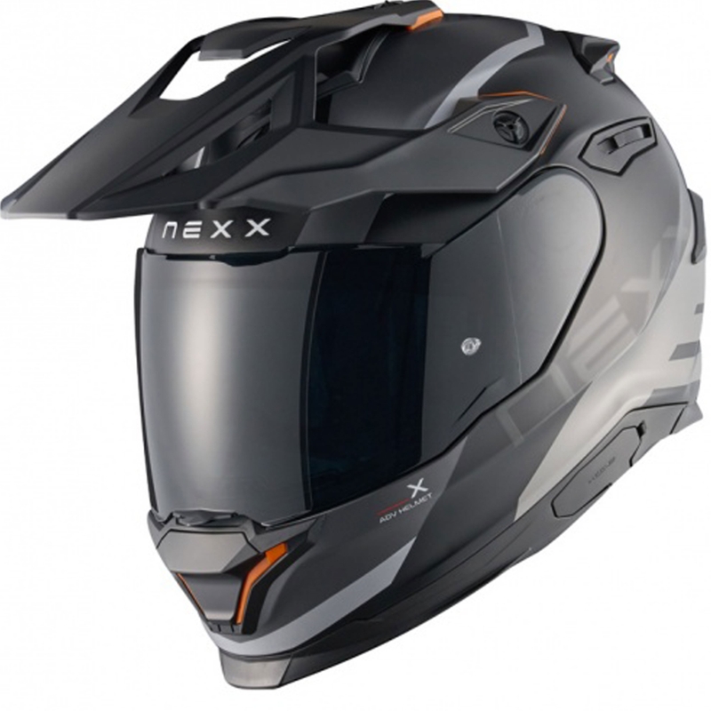 Enduro-motorcykelhjelm NEXX Y.TRAVL Quest mat sort-grå