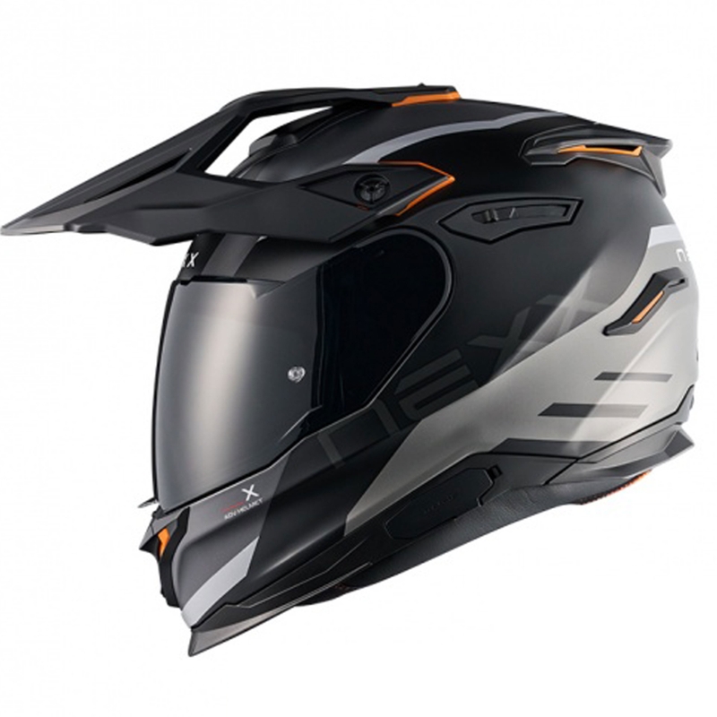 Enduro-motorcykelhjelm NEXX Y.TRAVL Quest mat sort-grå