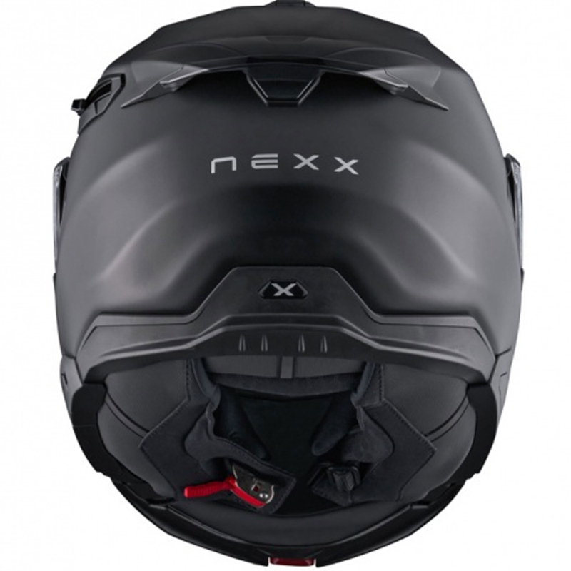 Nexx X.Lifetour Plain mat sort flip-up motorcykelhjelm udsalg