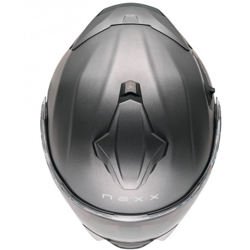 Nexx X.Lifetour Plain mat titanium flip-up motorcykelhjelm