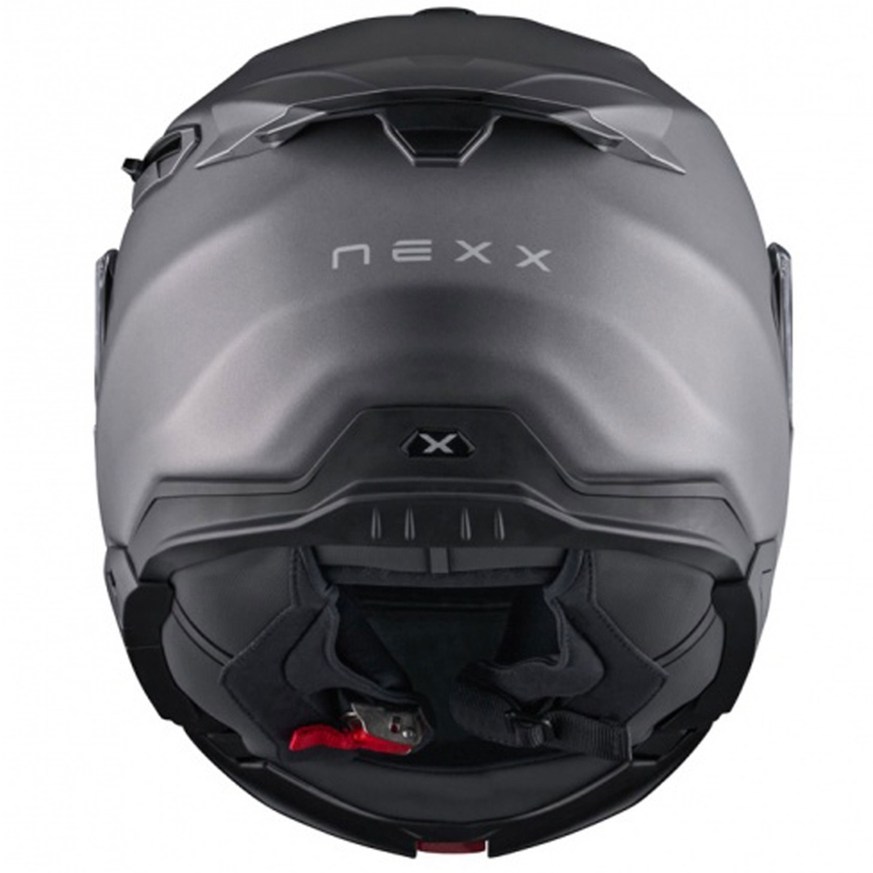 Nexx X.Lifetour Plain mat titanium flip-up motorcykelhjelm