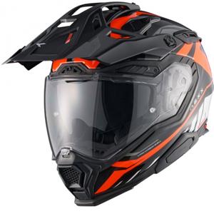 Enduro-motorcykelhjelm Nexx X.WED3 Gobi orange og hvid