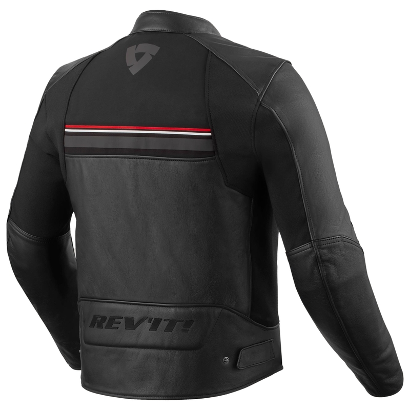 Revit Mile 2 motorcykeljakke sort-rød