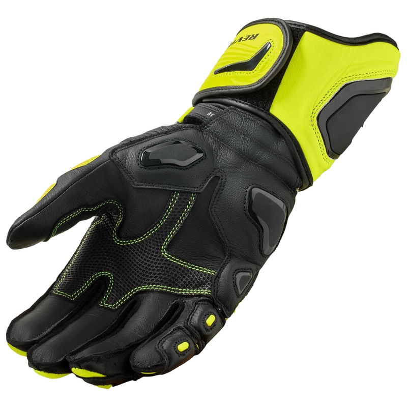 Motorcykelhandsker Revit Jerez 4 fluo gul-sort