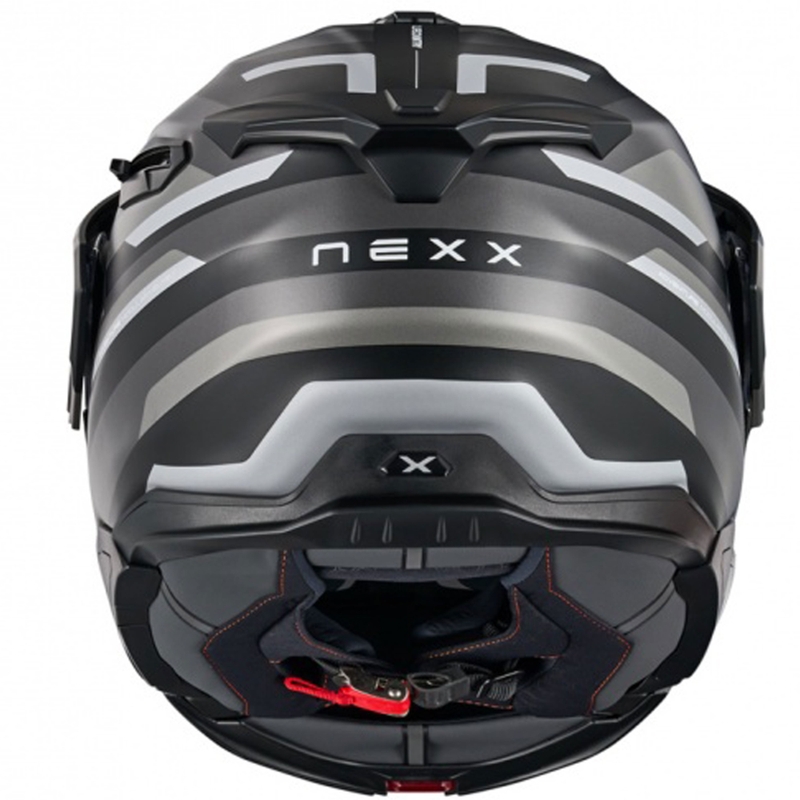 Flip-up motorcykelhjelm Nexx X.Lifecountry Westbound mat sort-grå