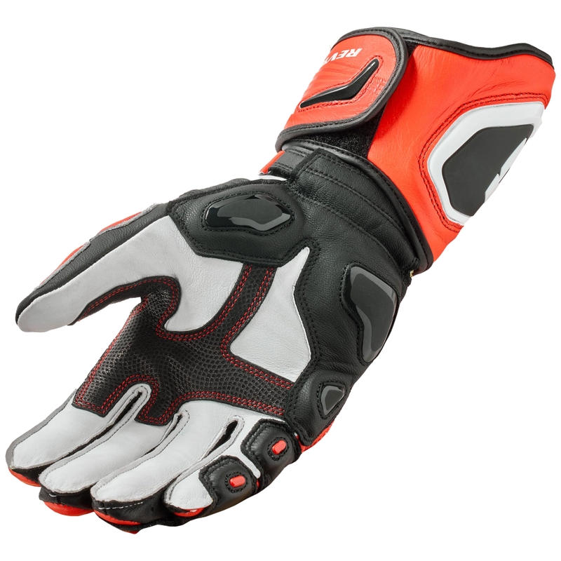Motorcykelhandsker Revit Jerez 4 fluo rød-sort