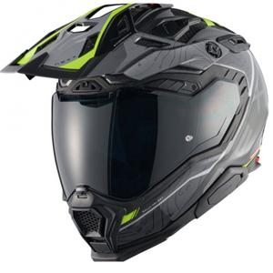 Enduro-motorcykelhjelm Nexx X.WED3 Furka grå-fluogul