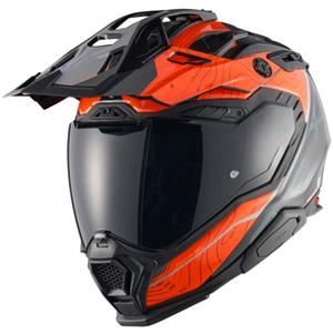Enduro-motorcykelhjelm Nexx X.WED3 Furka orange-grå