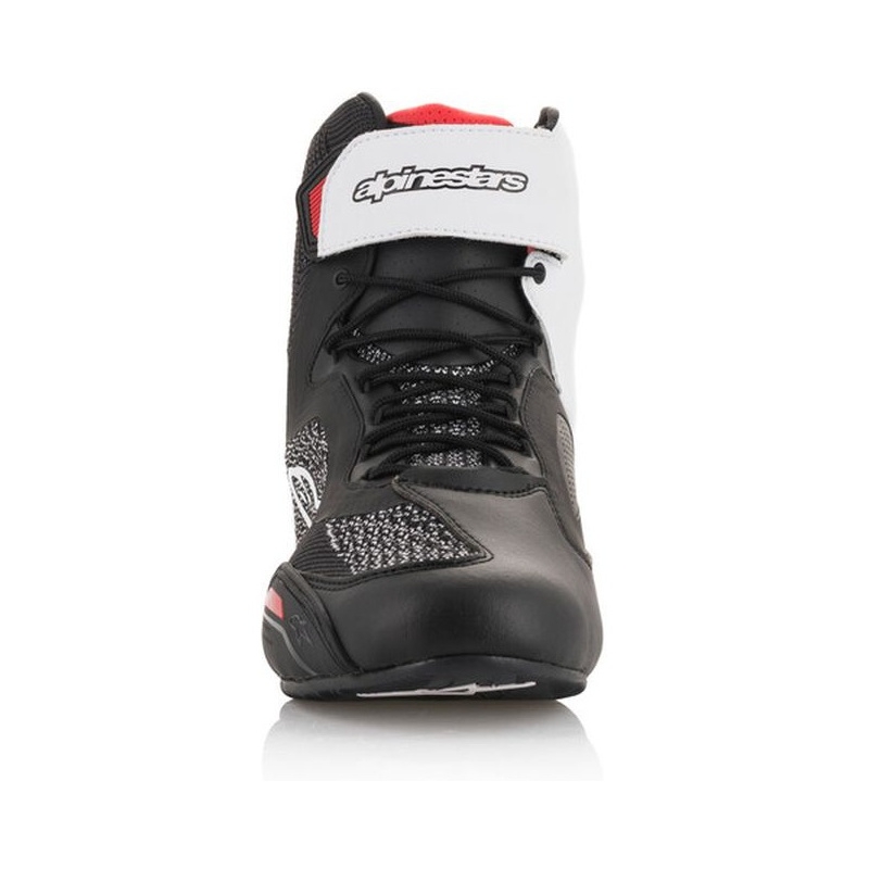 Alpinestars Faster 3 Rideknit motorcykelstøvler i sort, hvid og rød