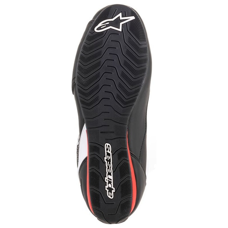 Alpinestars Faster 3 Rideknit motorcykelstøvler i sort, hvid og rød
